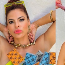 Εύα Μέντες: Έφτιαξε φόρεμα από σφουγγάρια κουζίνας - Η ηθοποιός και σύντροφος του Ράιαν Γκόσλινγκ προωθεί νέα σειρά προϊόντων.