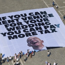 Πώς ο Τζεφ Μπέζος και η Λόρεν Σάντσεζ σχεδιάζουν να ξεγελάσουν τους διαδηλωτές στον γάμο τους στη Βενετία