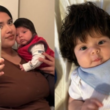 Μπας και είναι περούκα; - Το 5 μηνών μωρό που έγινε viral για την πλούσια κόμη του 