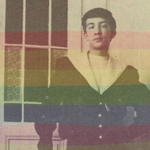 Ο Ναπολέων Λαπαθιώτης σε νεαρή ηλικία