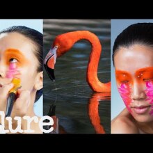 3 Makeup Artists Turn a Model Into a Flamingo | Triple Take | Allure