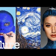 3 Makeup Artists Turn a Model into a Van Gogh Painting | Triple Take | Allure
