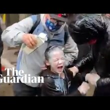 Child pepper-sprayed by police in Seattle is helped by Black Lives Matter protesters