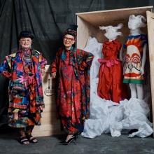 Linda Jackson and Jenny Kee