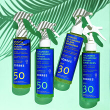 Αντηλιακά Korres Splash με ginseng και υαλουρονικό, αγγούρι και υαλουρονικό