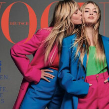 Το μοντέλο Heidi Klum και η 16χρονη κόρη της Leni στο εξώφυλλο της Vogue Γερμανίας