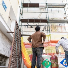 Τοιχογραφία του Pupet στη Λάρισα από την ταινία Nuovo Cinema Paradiso