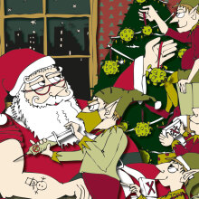 Χριστουγεννιάτικη εικονογράφηση από τον Φίλιππο Φωτιάδη