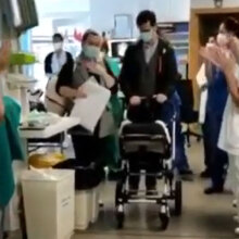 Βρέφος με κορωνοϊό στην Ισπανία βγαίνει από τη ΜΕΘ μετά από 70 ημέρες νοσηλείας - Συγκινητικές στιγμές στο εξιτήριο