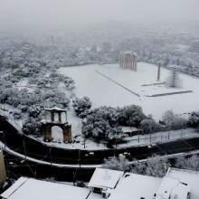 Η Αθήνα στα λευκά