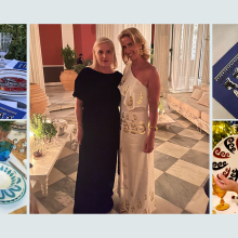 H Maria Grazia Chiuri με την ελληνίδα σχεδιάστρια Θέμιδα Ζουγανέλη