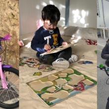 Στιγμιότυπα από τις ευχές δυο παιδιών που πραγματοποιήθηκαν στο Αρκαλοχώρι Κρήτης.