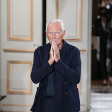  Fashion designer Giorgio Armani © Peter White/Getty Images