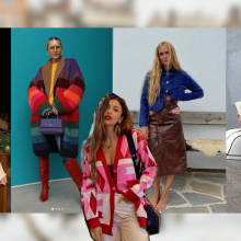 Γυναίκες ποζάρουν φορώντας ζακέτες