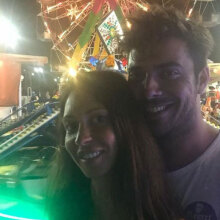 Ο ηθοποιός Πάνος Νάτσης και η σύντροφός του, Διονυσία Γεωργιάδου