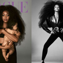 Η Ναόμι Κάμπελ ποζάρει με το το μωρό της στη Vogue