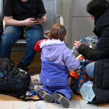 Μια οικογένεια ουκρανών στην Πολωνία.