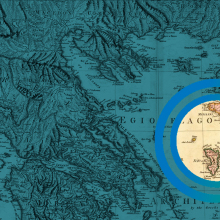 Χάρτης Ελλάδας 19ου Αιώνα. Βορειοανατολικό Αιγαίο