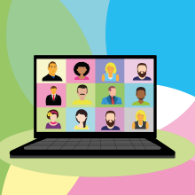 Εικονογράφηση τηλεδιάσκεψης