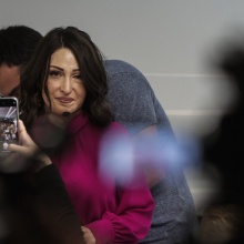 Η Ιωάννα Παλιοσπύρου στην παρουσίαση του ιδρύματος της