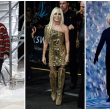 Από αριστερά: Raf Simons, Donatella Versace και Giorgio Armani. 
