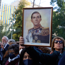 Κηδεία του τέως βασιλιά Κωνσταντίνου από την Μητρόπολη Αθηνών, Δευτέρα 16 Ιανουαρίου 2023.