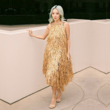 Η Tina Lueng στο ντεφιλέ του Jason Wu στην εβδομάδα μόδας της Νέας Υόρκης