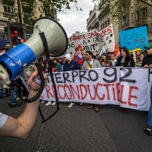 Διαδηλωτές κατά του συνταξιοδοτικού στη Γαλλία