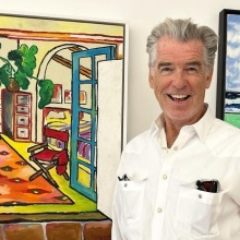 Ο Πιρς Μπρόσναν παρουσίασε την πρώτη του έκθεση ζωγραφικής - Το μήνυμα του αυστραλού ηθοποιού προς όσους τον στήριξαν στο νέο του βήμα.