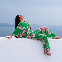 Σωτηρία Σταυροπούλου: κιμονό από τη Σαντορίνη