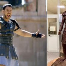 Ράσελ Κρόου: Δημιουργήθηκε σοκολατένιο άγαλμα του «Μονομάχου» από ζαχαροπλάστη στη Μάλτα - «Θα είμαι διαθέσιμος να φαγωθώ», δηλώνει ο διάσημος ηθοποιός.