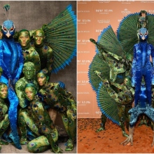 Η Χάιντι Κλουμ έγινε... παγώνι για το Halloween