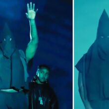 Κάνιε Γουέστ: Φόρεσε κουκούλα τύπου Κου Κλουξ Κλαν σε εκδήλωση ακρόασης του νέου του άλμπουμ - Ο ράπερ έχει βρεθεί στο στόχαστρο για αντισημιτικά σχόλια. 