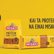 Η MISKO μόλις παρουσίασε τη νέα της σειρά ζυμαρικών MISKO Protein