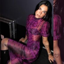 H Dua Lipa με See through φούστα