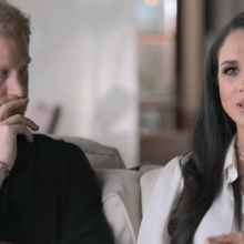 Μέγκαν Μαρκλ και πρίγκιπας Χάρι σε στιγμιότυπο από τηλεοπτικά προϊόντα τους στο Netflix 