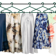 Midi σατέν φούστες: Τα σχέδια που ξεχωρίσαμε στην αγορά