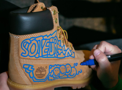 Timberland παπούτσι με σχέδιο soteur 