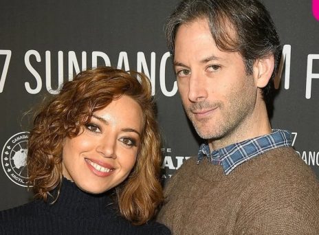 Η Όμπρεϊ Πλάζα με τον σύζυγό της, Τζεφ Μπαένα