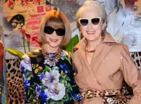 H Μιράντα Πρίστλι...συναντά την Άννα Γουίντουρ στη Εβδομάδα Μόδας του Μιλάνου