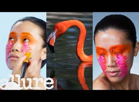 3 Makeup Artists Turn a Model Into a Flamingo | Triple Take | Allure