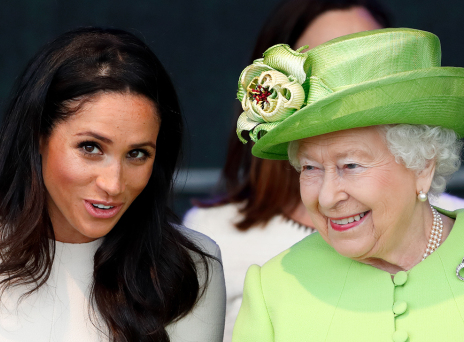 Μέγκαν Μαρκλ και βασίλισσα Ελισάβετ 