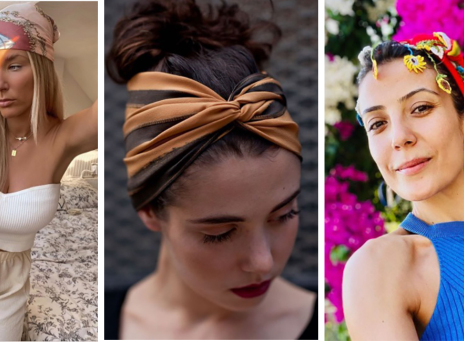 Κορίτσια που φοράνε μαντήλι στα μαλλιά