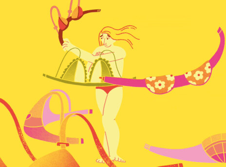 Εικονογράφηση καμπάνιας για τον καρκίνο του μαστού