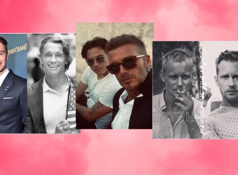 7 διάσημοι μπαμπάδες με τους φτυστούς γιους τους