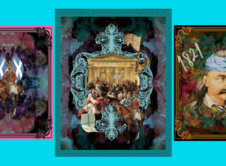 Μεταξωτά φουλάρια της Γεωργίας Νικοδήμου.