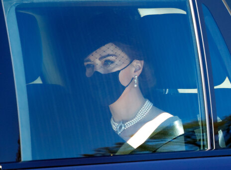 Η Κέιτ Μίντλετον στην κηδεία του πρίγκιπα Φιλίππου