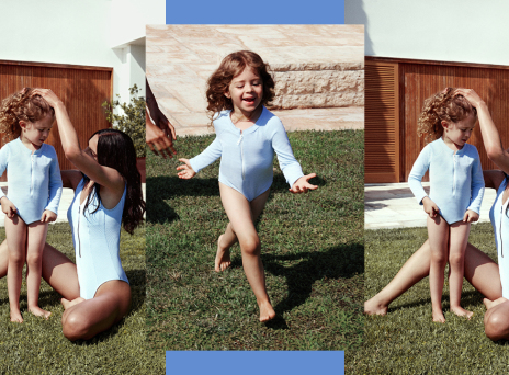 Η Stefania Frangista σχεδιάζει μαγιό για το «Mαζί για το Παιδί»