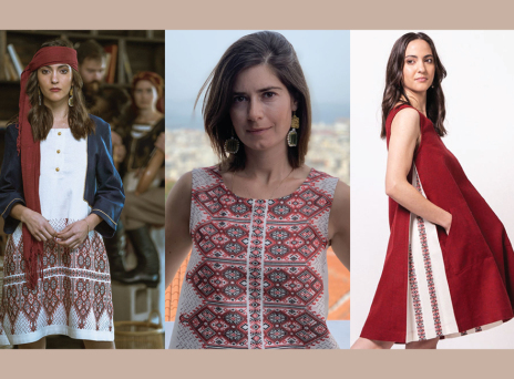 Palaiologue: Η σχεδιάστρια και ιδιοκτήτρια του brand, Βίκυ Χιουρέα, εμπνέεται από την ελληνική παράδοση και τις τοπικές φορεσιές για τις δημιουργίες της.