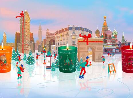 Maison Francis Kurkdjian: Τα συλλεκτικά χριστουγεννιάτικα αρωματικά κεριά Pomme d’amour, Pain d’epices και Mon beau Sapin